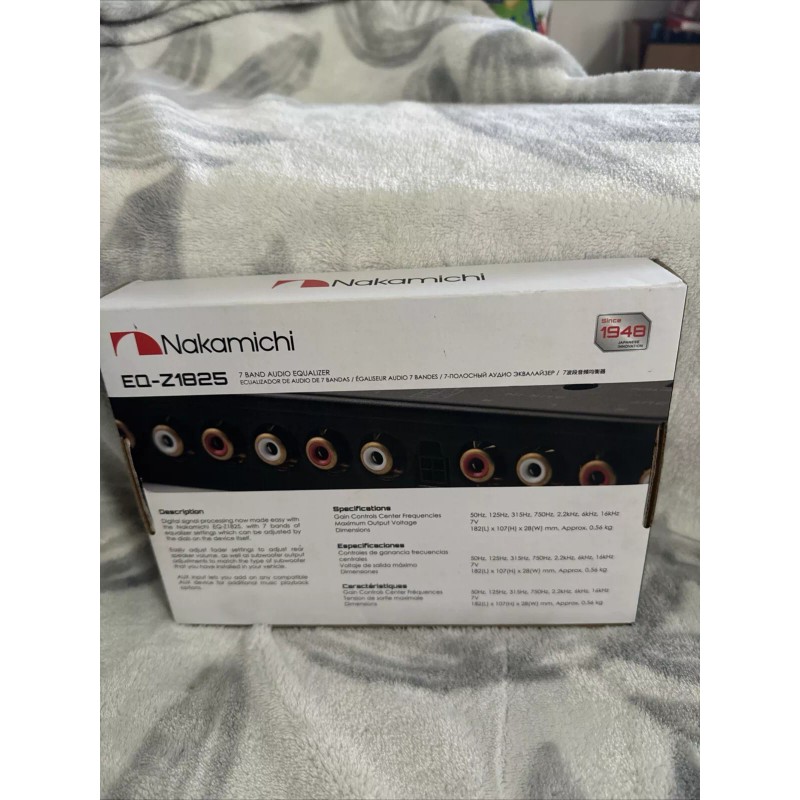 Nakamichi NEW Nakamichi EQ-Z8125 Car Audio 7-band Graphic Equalizer With