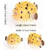 zalati Simulation Pufferfish Toy Figurine Realistic Plastic Wild Pufferfish Sea