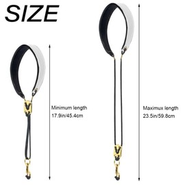 EIHI Saxophone, Sax White Neck Strap, Saxophone Strap, Alto Saxophone, Saxophone, Super Fibre, Metal Hook, Musical Instrument Accessories Parts