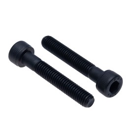 Cylinder Hex Head Cap Screws M6 (Pack of 10) Steel Grade 10.9 Hexagon Socket Allen Key Screw Bolts Thread Fasteners Cylindrical Heavy Duty According to DIN912 Black (6mm x 50mm)