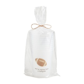 Mud Pie Icon Party Cup, Football, 16 oz