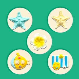 Cute Resin Shoe Charms, Cute Resin Croc Charms Pack for Shoe Decoration (D)