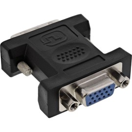 DVI-A adaptor, InLine®, DVI 12+5 M to VGA 15HD F 1x