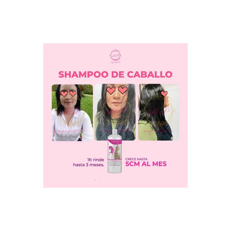 Shampoo De Caballo Detiene La Caída Acelera El Crecimiento