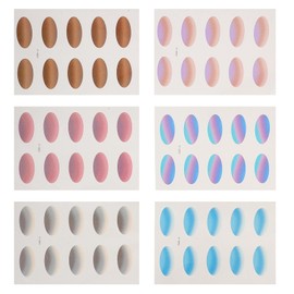 Eyeshadow Stickers, 6 Sheets Glitter Temporary Sticker for Women Girls Eye Face Makeup Decor, Shiny Waterproof Fake Eyeshadow for Cosplay Festival Party