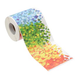 PATIKIL 3" x 61Ft Bulletin Board Border,Cube Scalloped Trim,Colorful