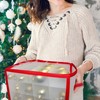 THE TWIDDLERS - Christmas Baubles Storage Box with Movable Inserts