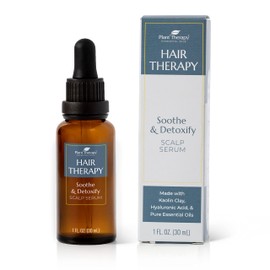 Plant Therapy Hair Therapy Soothe & Detoxify Scalp Serum 1 oz with Hyaluronic Acid & Essential Oils, Remove Product Buildup, Balance Oils, and Stimulate Circulation