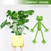 Cute Frog Plant Support Clips - 5Pcs Plant Stand Set