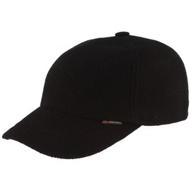 Gottmann Plain Baseball Cap with Ear Flaps, black