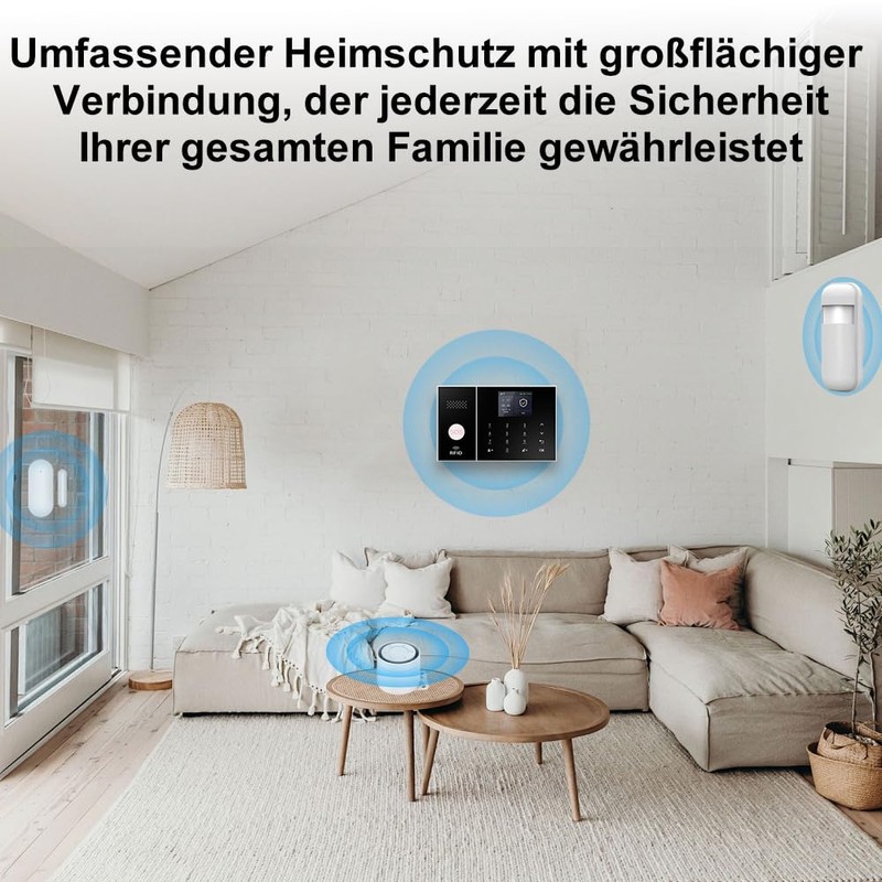 RenseCum Home & Apartment Alarm System with WiFi + 4G