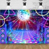 Disco Backdrop for Retro 70s 80s 90s Glow Dance Party