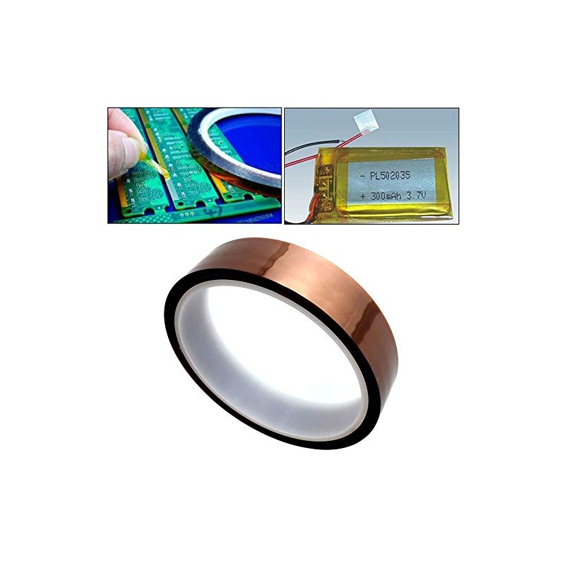 Audiofan Insulation Tape, Polyimide, Heat Resistant, Insulated, 1.0 x 0.02