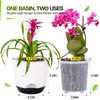 Set of 2 Orchid Pot, 5.8 Inch Double Layer Design