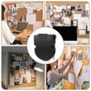 xozeooeu 70 Pcs Cubicle Clips for Fabric Walls, Black Plastic