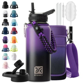 DYSANKY Insulated Water Bottle 32oz - Multiple Insulation Vacuum Sealed - Portable Sports Metal Water Jug for Outdoor Adventure, Gym, and Daily Use - Leak Proof & Non-BPA 32 OZ