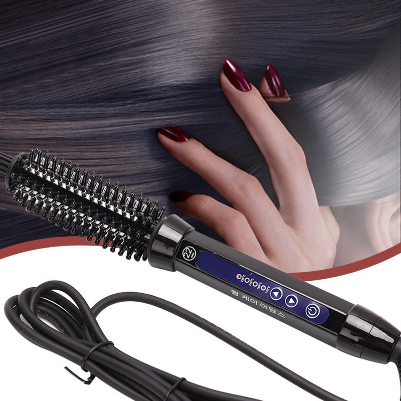 22mm Dual use Electric Hair Curler Straightener LCD Display Hair