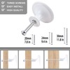 YOIPE 15 Pack White Round Varnish Lvory Kitchen Cabinet Knobs