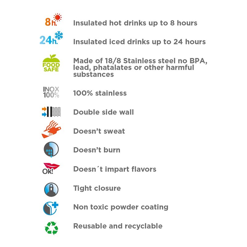 Laken 12oz Children – Insulated Water Bottle (White)