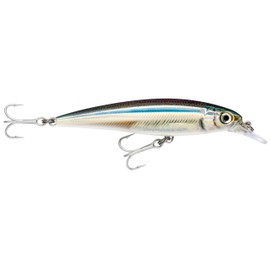 Rapala X-Rap Saltwater Lure with Two No. 3 Hooks, 1.2-1.8 m Swimming Depth, 10 cm Size, Anchovy