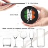 St Patricks Day Irish Shamrock Coasters for Drinks with Holder