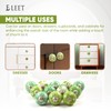 Eleet Handpainted Designer Ceramic Knobs - Pack of 12 Green