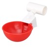 12 Sets Chicken Watering Cup with Tee Connector Automatic Feeding