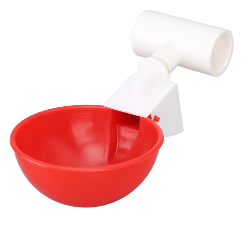 12 Sets Chicken Watering Cup with Tee Connector Automatic Feeding