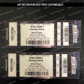 2024 AL Wild Card Souvenir Ticket Astros Tigers ALWC Customizable! - Game 1