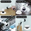 Cepillo Electrico para Baño Limpieza, con 9 Cabezales Intercambiables, Cepillo