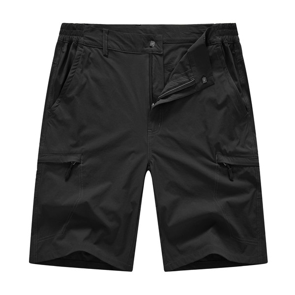 BASUDAM Men's Cargo Hiking Shorts Stretch Quick Dry Lightweight Work
