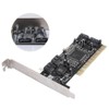 PCI 16X to 4-port SATA Riser Card 5Gbps Sil3114 Master
