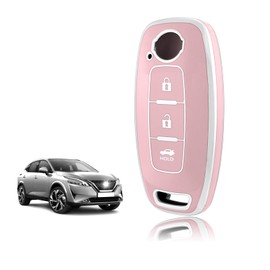 TOOMUME Key Case TPU Car Key Case Fits Nissan Qashqai J12 Juke F16 Xtrail T33 Airya B6 B8 B9 Micra Altima Teana Murano Kicks, Key Cover Protection Key Case - Case