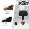 HDBUBALUS Motorcycle Adjustable Rider Backrest with Pad Foldable Driver Backrest