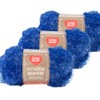 Craft County 3 Pack Sparkle Scrubby Yarn – Polyester Fibrous