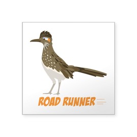 CafePress Road Runner Sticker Square Bumper Sticker Car Decal