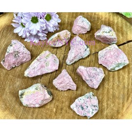 Wholesale Lot 2 Lbs Natural Peruvian Pink Rhodonite Raw Crystal