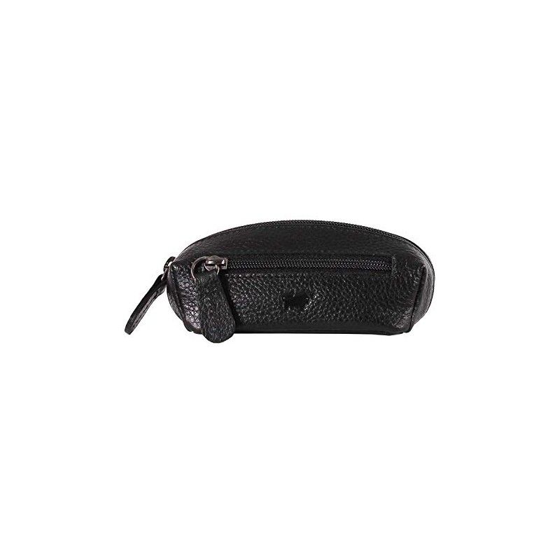 BRAUN BÜFFEL Prato Leather Key Case 9 cm, black