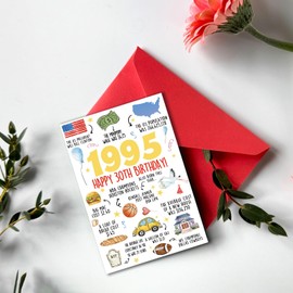 Beixian Funny 30th Birthday Card, Happy 30th Birthday Gifts Ideas for Women Men, Unique 30 Year Old Birthday Decorations for Him Her