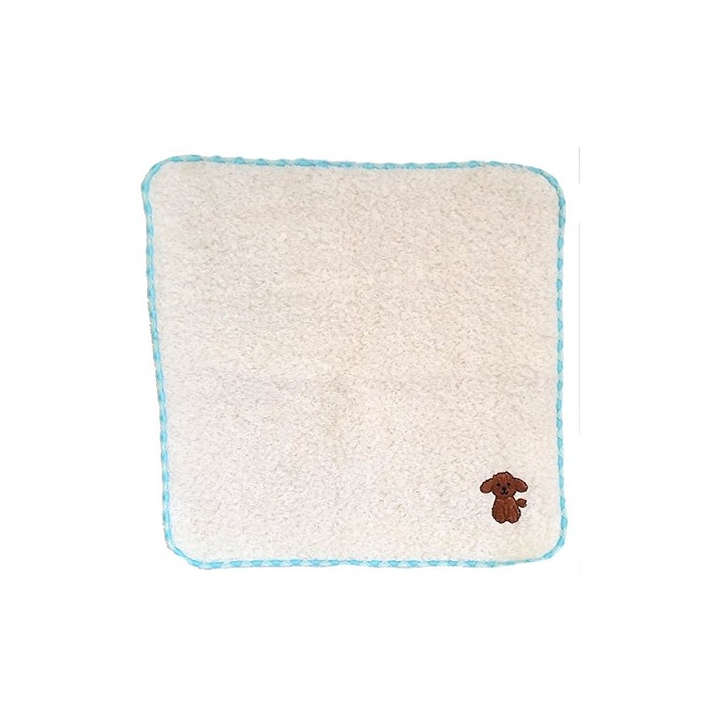 No-twist Pile Hand Towel with Cute Embroidered Dog (Toy Poodle)