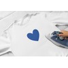 Heart Iron On Decal, 10 Size options, Heat Transfer, DIY