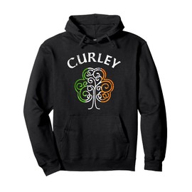 Curley Irish Family Name Pullover Hoodie