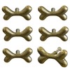 KYIEN Cute Dog Bone Cabinet Knobs, 6Pcs Bronze Single Hole