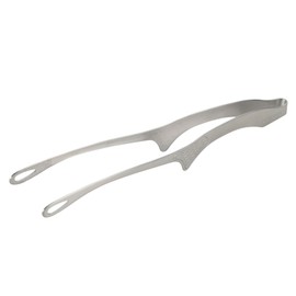 Takagi Stainless Steel Yakiniku Tongs, Made in Japan, Tips don't touch the table for hygiene, Easy to grip and grasp, Easy to hold thick meat, Dishwasher safe, Stainless Steel, Silver, Takagi