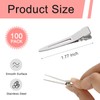 SBYURE 100 Pack 1.77 Inch Single Prong Pin Curl Duckbill