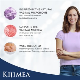 Kijimea® FloraCare - Inspired by The Natural Vaginal Microbiome | 33 Carefully Selected strains of Lactobacillus in a high Dosage + Vitamins B2, B3, B7, and Zinc - 56 pcs