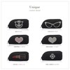ELEGANCE-E Glasses Case, Glasses Case, Sunglasses Case, Soft, Slim, Stylish,