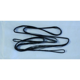 60X Custom Strings Black Fast Flight Compound Replacement Bowstring Bow (Multiple Sizes) (51 INCH)