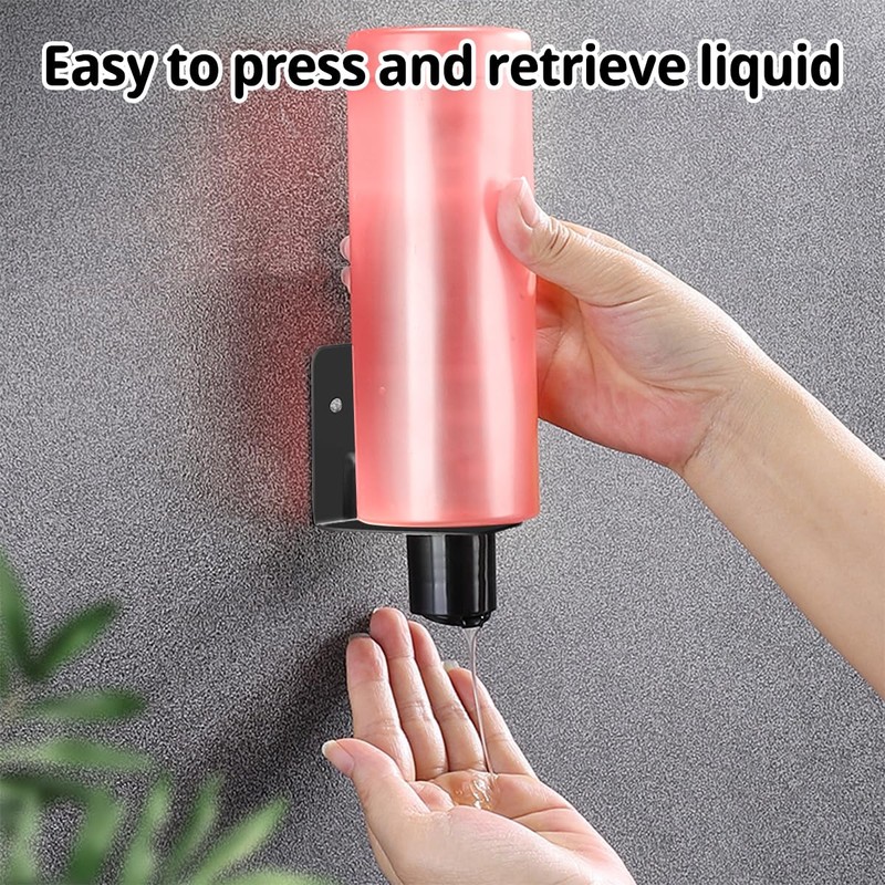 6Pcs Resizable Soap Bottle Dispenser Holder Wall Mount for Shower,