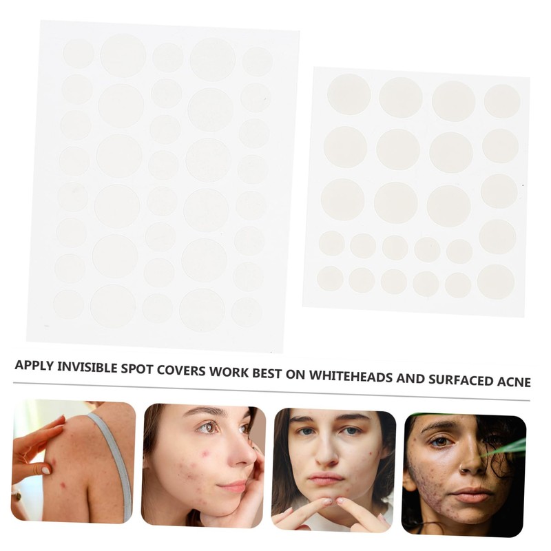FOMIYES Pimple Patch 2pcs Treatment Waterproof Invisible Matte Face Healing